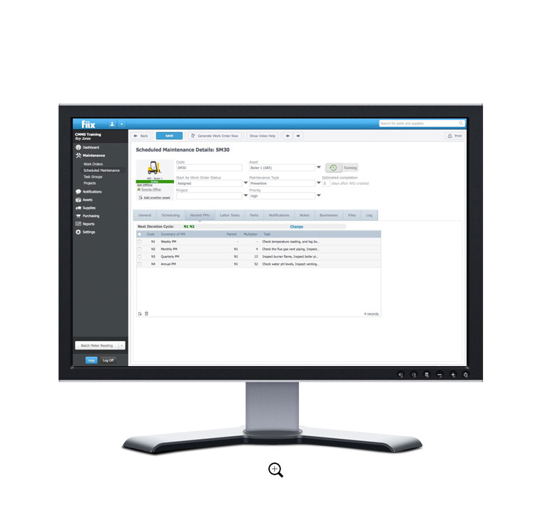 cmms features information and