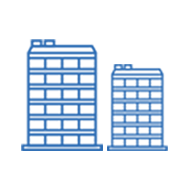 Multiple buildings icon