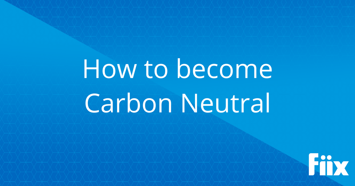 How to become carbon neutral