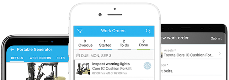 3 devices with screenshots