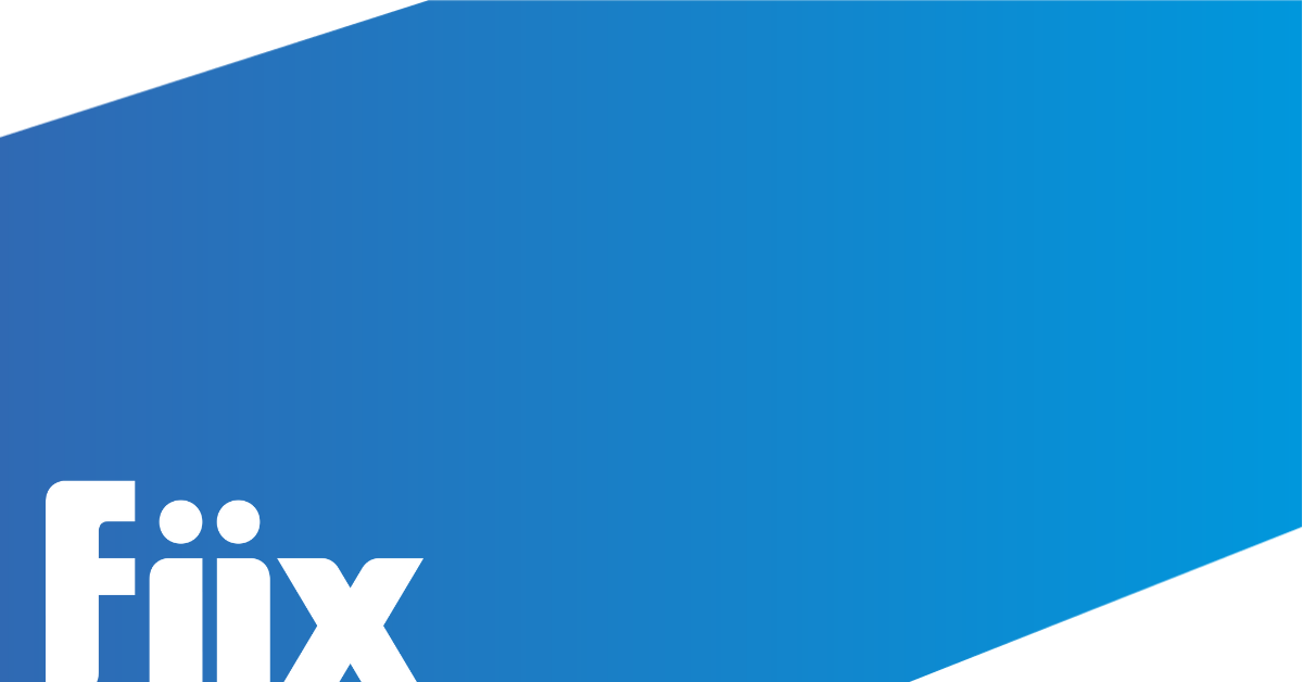 Fiix logo on pattern