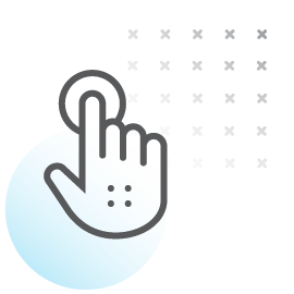 hand pushing button icon
