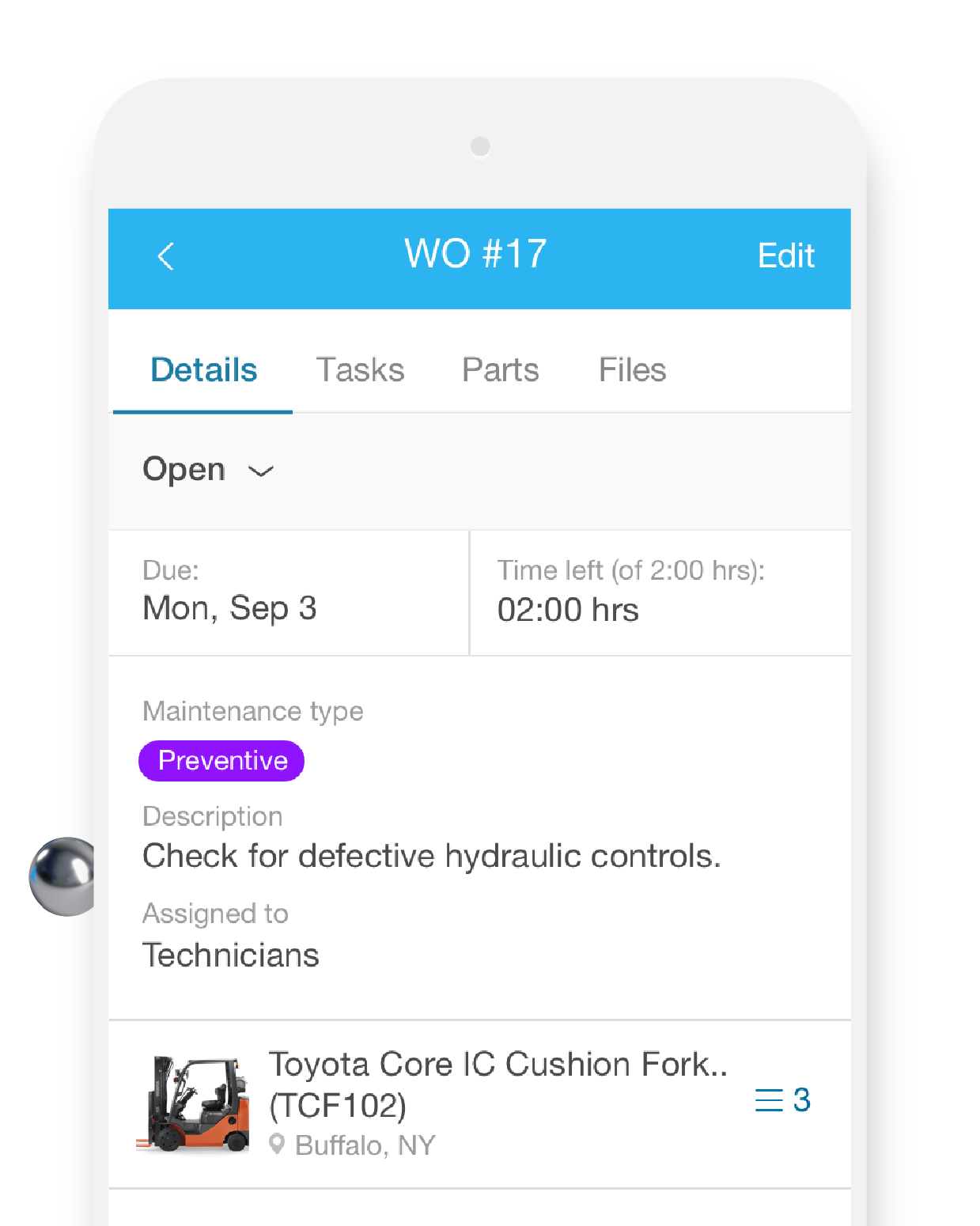 work orders on mobile