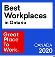 Best workplace in Ontario 2020 award
