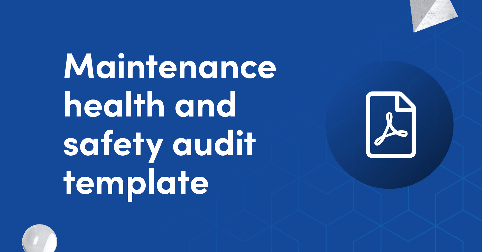 Maintenance health and safety audit template graphic
