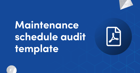 Maintenance schedule audit template graphic