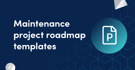 Project roadmap template graphic