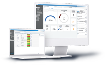 desktop monitor with Fiix CMMS on screen