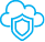 Cloud storage lock icon